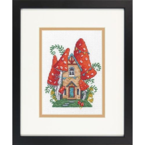 (image for) Gold Petites Forest House Counted Cross Stitch Kit